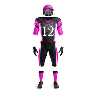 Uniformes de football américain 3D personnalisés imprimés pour hommes, avec logo d'équipe, en tissu respirant, maillot et pantalon en sergé, vêtements de sport OEM, short - Product Image 5