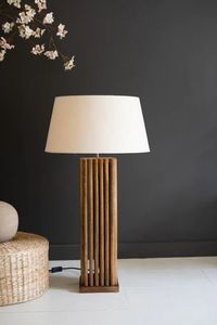 <b>Wooden</b> <b>Base</b> Table <b>Lamp</b> - Product Image 6