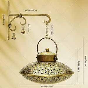 Factory Custom High Quality Religious Eco-Friendly Hand-<b>made</b> Classic Metal Incense <b>Stick</b> Holder Retro Brass Copper Burner Golden - Product Image 5