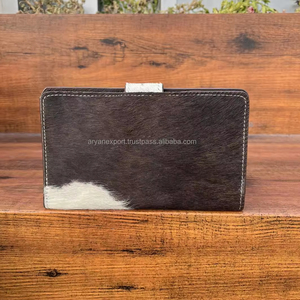 ร้อนขายแกะสลักมือเครื่องมือกระเป๋าสตางค์คลัทช์สไตล์ของแท้หนัง Cowhide กระเป๋าสตางค์ขนหลายใช้กระเป๋าสตางค์หนังตะวันตก - Product Image 3