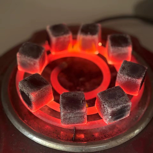 Merades ถ่านก้อนมะพร้าวสีทองแบบหนาพิเศษปราศจากกลิ่นถ่านกัมมันต์จากประเทศอินโดนีเซียแบบชิชาถ่านบาบีคิวสุดหรูในตลาดกาตาร์ - Product Image 1