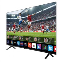 Téléviseur intelligent LED 4K sans cadre de 32 pouces, 60 Hz, HDR, écran large, noir, pour le divertissement à domicile