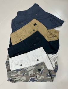 กางเกงขาสั้นคาร์โก้ผ้าฝ้ายผสมสแปนเด็กซ์คุณภาพสูงสำหรับผู้ชาย สไตล์ฮิปฮอป กันน้ำ แห้งเร็ว ลำลอง ผลิตในบังกลาเทศ - Product Image 6