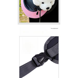 Zaino Trasportino Portatile per Animali Domestici, Borsa a Tracolla Comoda con Chiusura a Cerniera, Materiale Solido in Rete PC per Cani, Viaggi all'Aperto - Product Image 5