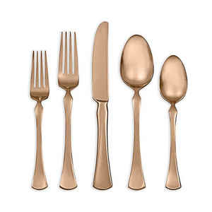 Ensemble de couverts plaqué or poli miroir Argenterie et couverts en acier inoxydable de haute qualité Décoration d'anniversaire de fête - Product Image 6