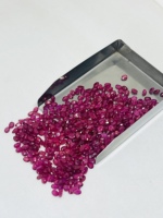 Pierre précieuse naturelle rubis rouge ovale facetté 3x4MM 0,24 carats pour la fabrication de bijoux