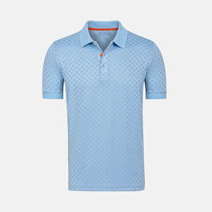 Nouvelle chemise décontractée pour homme à manches courtes en tissu peigné de haute qualité, respirante, personnalisable OEM à prix avantageux - Product Image 2