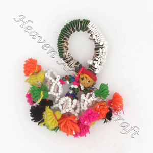 Bracelets de vraies femmes multicolores Bracelet de perles tissées Bracelets indiens gitans antiques - Product Image 6