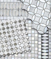 Carreaux muraux modernes carrés, sûrs, incassables, irisés et polis pour piscine intérieure, escalier, salle à manger, mosaïque de piscine, épaisseur 4 mm