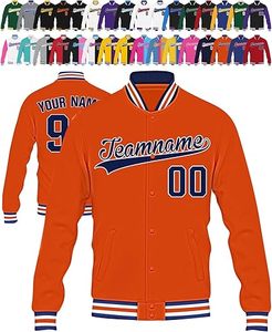 แจ็กเก็ตเบสบอลปักลายกำมะหยี่สำหรับทุกเพศเสื้อแจ็กเก็ตทีมโรงเรียน - Product Image 6