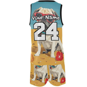 Uniforme de basket-ball de conception unique uniforme de basket-ball à séchage rapide uniforme de basket-ball de vêtements de sport 100% polyester - Product Image 1