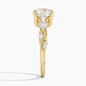 El mejor diseño VVS Lab Grown Diamond Radiant Cut High Personaliza Joyería fina y elegante Anillo de compromiso para mujeres al precio más bajo - Product Image 2