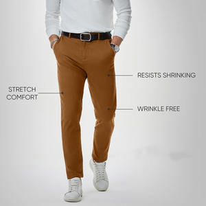Nouveau pantalon de golf professionnel personnalisé en couleurs unies pour hommes, tissu en coton respirant, pantalon de golf lourd pour hommes - Product Image 3