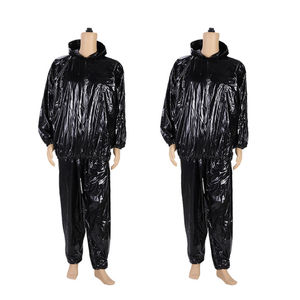 Chaleco adelgazante de manga larga de neopreno para hombre, camisa adelgazante para entrenamiento físico en casa con cremallera para bajar de peso y traje de Sauna - Product Image 1