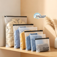 Sacs Ziplock Personnalisés GRS pour Vêtements, Fermeture Éclair Refermable, Poly PVC PE, Glissière Zip PCR, Sac Ziplock en Plastique Dépoli avec Votre Propre Logo