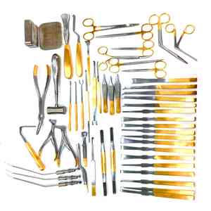Juego nasal de rinoplastia de 50 piezas de cubierta con instrumentos de cirugía plástica dorada Juego de instrumentos de rinoplastia - Product Image 2