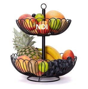 Panier de rangement pour fruits au design fabuleux, forme personnalisée, finition argentée, pour célébrations royales et mariages - Product Image 2