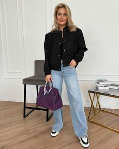 Chaqueta universitaria de alta calidad para hombres y mujeres, Mangas de cuero bordadas de chenilla, chaqueta de invierno de béisbol personalizada, chaqueta universitaria - Product Image 2