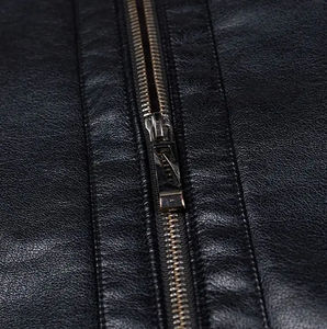 แจ็คเก็ตหนังผู้ชายแฟชั่นดีไซน์ใหม่ปี 2025 แจ็คเก็ตหนัง PU คุณภาพพรีเมียม แจ็คเก็ตหนังวัวแท้ พร้อมบริการ OEM - Product Image 5