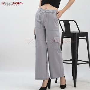 Pantalon Cargo coupe ample pour femme avec chevilles élastiques et poches utilitaires pour pantalon Cargo Slim Fit de style tendance pour femme - Product Image 5