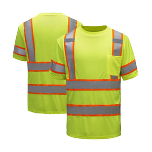 High Quality Short Sleeve Reflective Safety <b>T</b> <b>Shirt</b> Breathable <b>Hi</b> <b>Vis</b> Workwear Top Road Protection Apparel At Cheap Price - Product Image 1