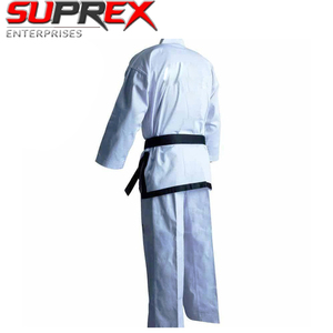 Uniforme de Judo Ultraligero y Transpirable de Algodón y Poliéster para Mujer, Talla Grande, Color Blanco, Manga Larga, para Entrenamiento Físico, Dobok - Product Image 3