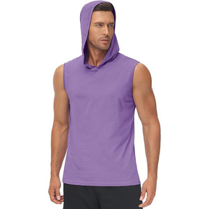 Camiseta Deportiva Lisa para Hombre, Camiseta sin Mangas Básica para Entrenamiento, Camiseta sin Mangas para Hombre al por Mayor, para Uso Deportivo y Casual - Product Image 1