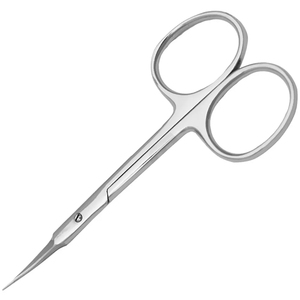 Ciseaux à ongles de beauté de qualité professionnelle avec finition à lame incurvée Meilleur ciseaux à cuticules polonais avec poignée en acier - Product Image 6