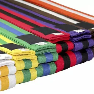 Hoge Kwaliteit Multicolor 160-360Cm Duurzame Polyester Katoen Taekwondo Karate Martial Arts Riem