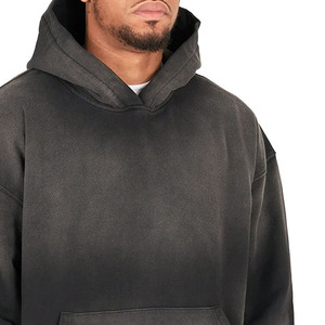 Sudadera con Capucha Extra Grande de Felpa con Estampado 3D Vintage para Hombre, de Algodón Desgastado y Decolorado por el Sol, de Invierno, Personalizada, de Alta Calidad - Product Image 4