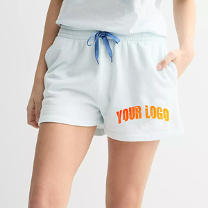 Nouveau arrivé 2025 shorts pour femmes 100% coton lourd 450GSM personnalisé DTF imprimé logo respirant hip hop shorts pour femmes - Product Image 1