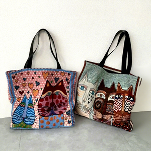 Hua Cheng <b>Canvas</b> <b>Tote</b> Bag Fashion Design Portable Reusable Shopping Travel Bag - Product Image 1