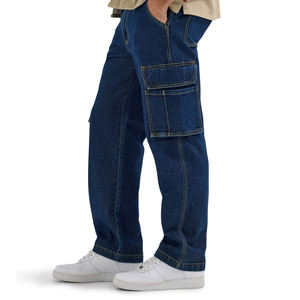 Pantalon de survêtement cargo léger pour homme 100% coton Corduroy Fermeture à cordon Multiples poches Style hip-hop - Product Image 5