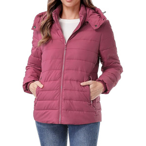 Chaqueta Acolchada Tejida para Mujer, Elegante, Transpirable, de Secado Rápido, con Forro Suave y Agradable al Tacto, Cuello Alto para Invierno, para Todo el Día - Product Image 5
