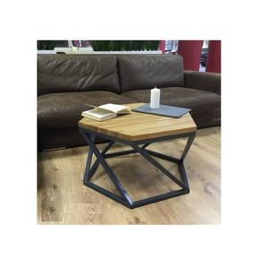 Elegante mesa de centro de metal hecha a mano con estructura duradera y diseño intrincado para un aspecto doméstico moderno y contemporáneo - Product Image 1