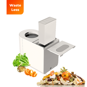 LUXFOND Composteur de déchets alimentaires en acier inoxydable 4,5 L avec système vocal de traitement automatique IA, grand filtre à charbon anti-odeurs pour usage domestique - Product Image 1