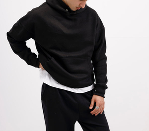 Logotipo personalizado de calidad superior 100% algodón Puff impresión 450gsm sudaderas con capucha Casual hombres pulóver Sudadera con capucha - Product Image 6