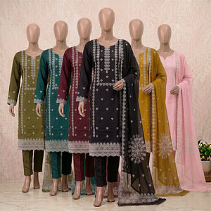 Trajes de 3 Piezas de Jacquard Casuales para Mujer Annisa, 100% Algodón Sin Costuras, Venta al por Mayor a Bajo Precio - Product Image 4