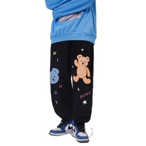 Pantalon homme Streetwear jambe droite pantalon de survêtement personnalisé unisexe surdimensionné pantalon de survêtement garçon appliques broderie pantalon 2025 - Product Image 2