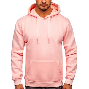 Sudadera lisa de alta calidad de invierno para Hombre Sudaderas con capucha de algodón con cinta - Product Image 2