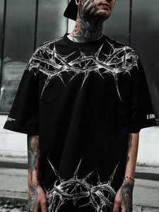 OEM personalizado Hombre, s alta calidad 100% sublimado camiseta 30% algodón 70% poliéster con el mejor diseño - Product Image 3