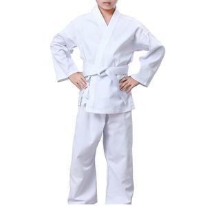ชุดฝึกต่อสู้เด็กชุดคาราเต้สีขาวชุดเทควันโดระบายอากาศได้ดีสำหรับเด็กกีฬากลางแจ้งให้ความอบอุ่นระบายอากาศได้ดี - Product Image 5