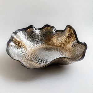 Crystalridge Luxe ชุดชามทองเหลืองเปลของตกแต่งชามผลไม้ช็อคโกแลตวันที่แห้งสำหรับการเพิ่มการรับประทานอาหาร - Product Image 5