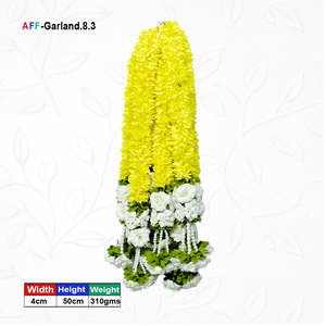Artificial Flower <b>Garland</b> with <b>Rose</b> Pearl AFF-<b>Garland</b>-8.3 Price Rs.1200/10pcs - Product Image 1