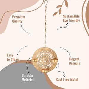 Charming Hanging <b>Tea</b> <b>Light</b> <b>Lantern</b> Perfect for Any Room Rustic Hanging <b>Tea</b> <b>Light</b> Holder Boho-Inspired Decor - Product Image 4