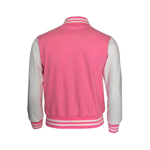 Veste Letterman personnalisée OEM pour hommes Corps en laine mélangée avec manches en similicuir, patchwork de chenille, veste Streetwear d'hiver chaude - Product Image 2