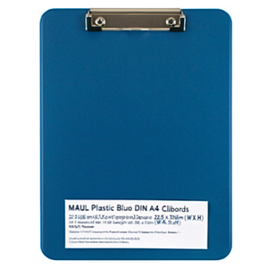 Portapapeles MAUL de Plástico Azul DIN A4, 22.5 x 31.6 cm, Ligeros y Duraderos, 22.5 x 31.6 cm (Ancho x Alto) - Product Image 3