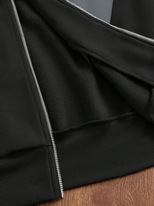 Haute qualité personnalisé hommes lourd hiver fermeture éclair à capuche numérique 100% coton écologique mode fabriqué en gros - Product Image 4