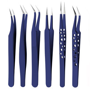 Pince à cils en acier de haute qualité avec embouts en fibre pince à cils Volume confortable pour Extension de cils bon outil de beauté - Product Image 6