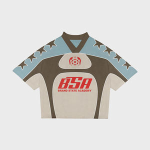 Custom Oversized Polyester <b>Retro</b> Soccer Jersey Sublimation Boxy Streetwear Mesh American Jersey <b>Football</b> - Product Image 3